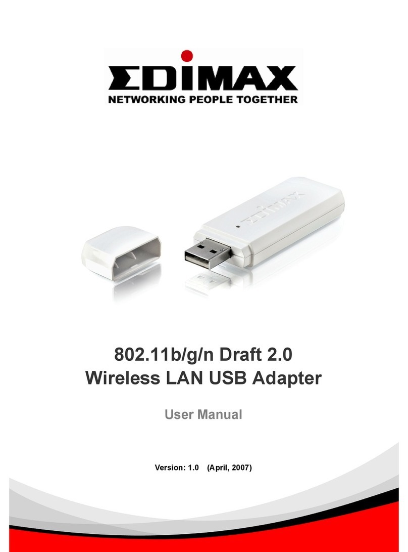 Edimax LAN USB Adapter Manuel utilisateur