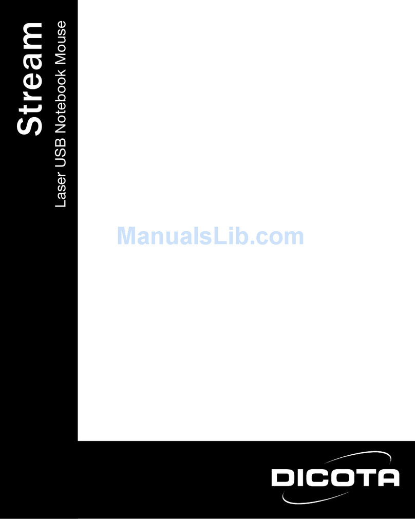 Dicota Laser USB Notebook Mouse Stream Manuel utilisateur Dicota Laser USB Notebook Mouse Stream Manuel utilisateur