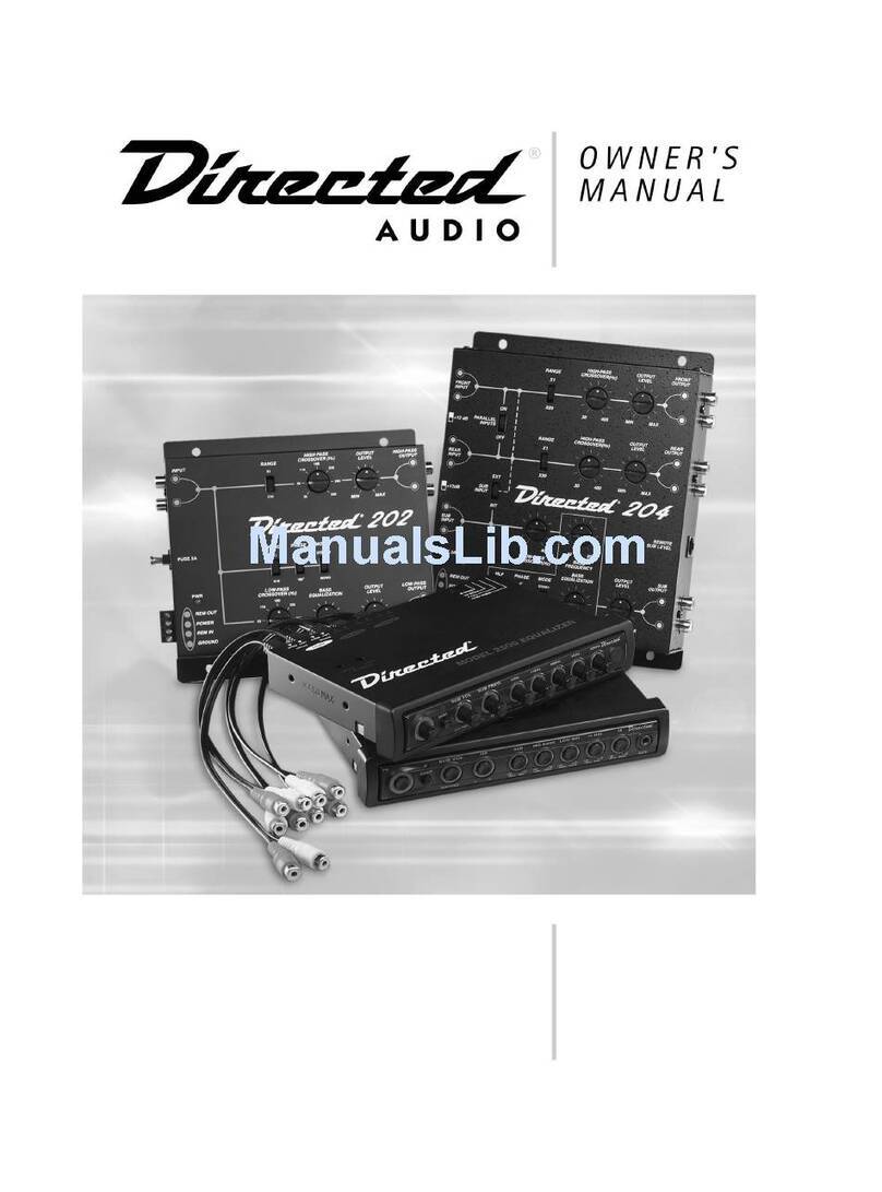 Directed Audio 2500 Manuel utilisateur