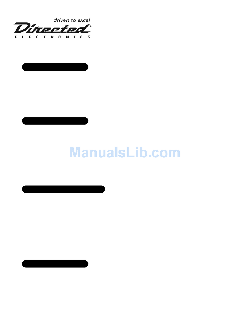 Directed Electronics DesignTech 24161 Mode d'emploi