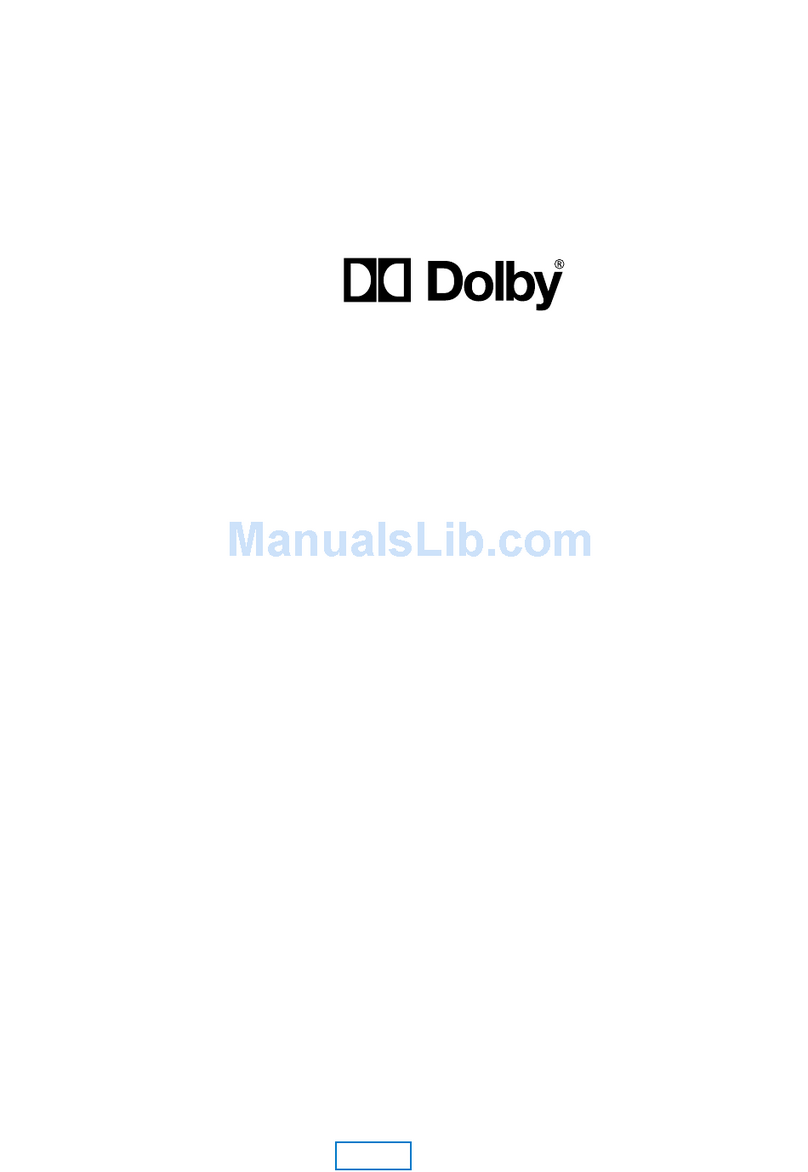 Dolby Laboratories DP524 Manuel utilisateur