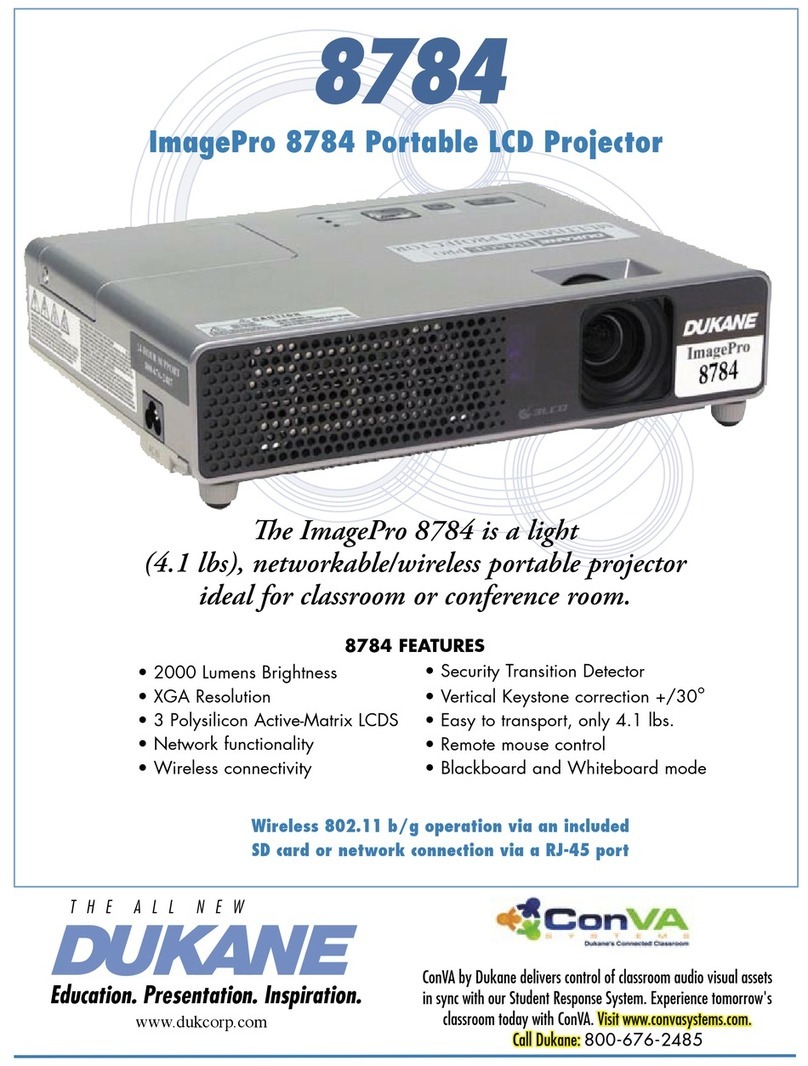 Dukane ImagePro 8784 Manuel utilisateur