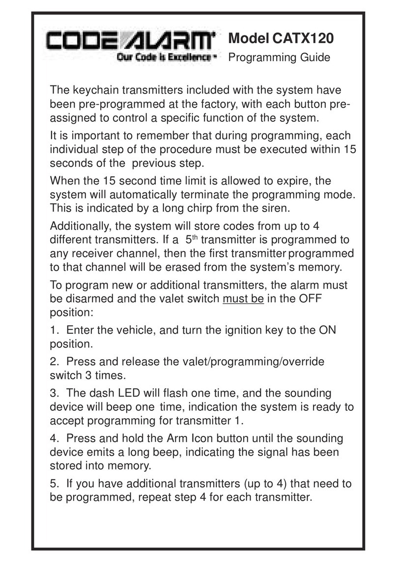 Code Alarm CATX120 Mode d'emploi