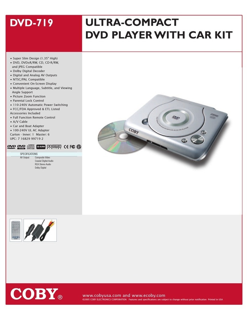 Coby COBY DVD-719 Manuel utilisateur