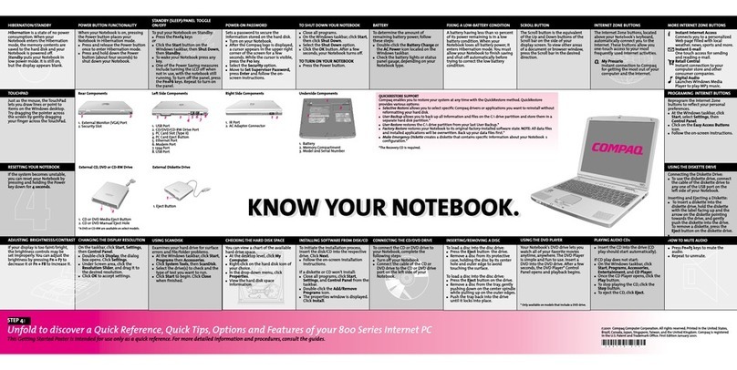 Compaq Laptop Manuel utilisateur