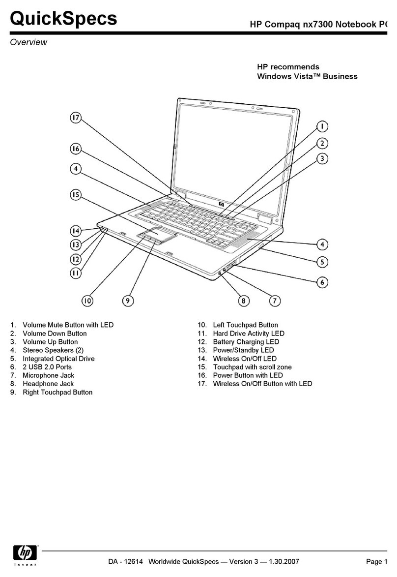 Compaq nx7300 - Notebook PC Instructions d'utilisation