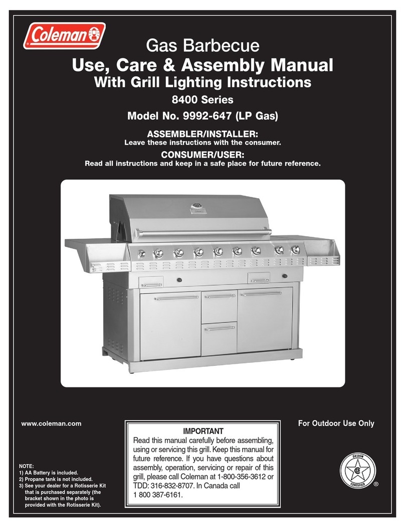 Coleman 9992-647 Manuel utilisateur
