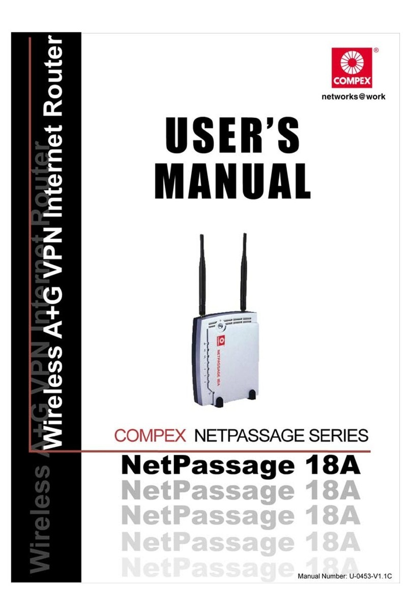 Compex NetPassage 18A Manuel utilisateur