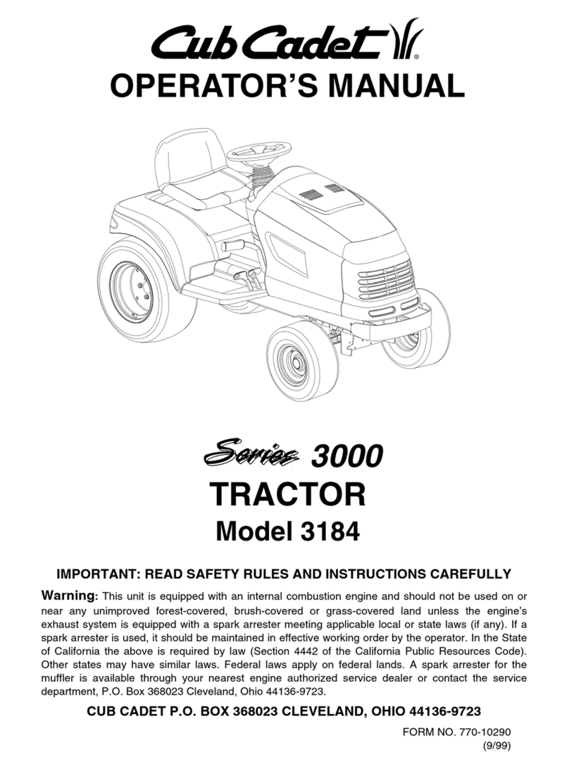 Cub Cadet 3184 Manuel utilisateur