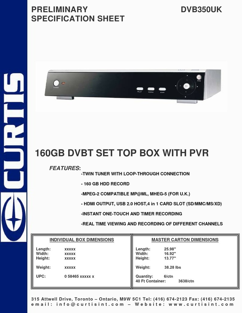 Curtis DVB350UK Manuel utilisateur