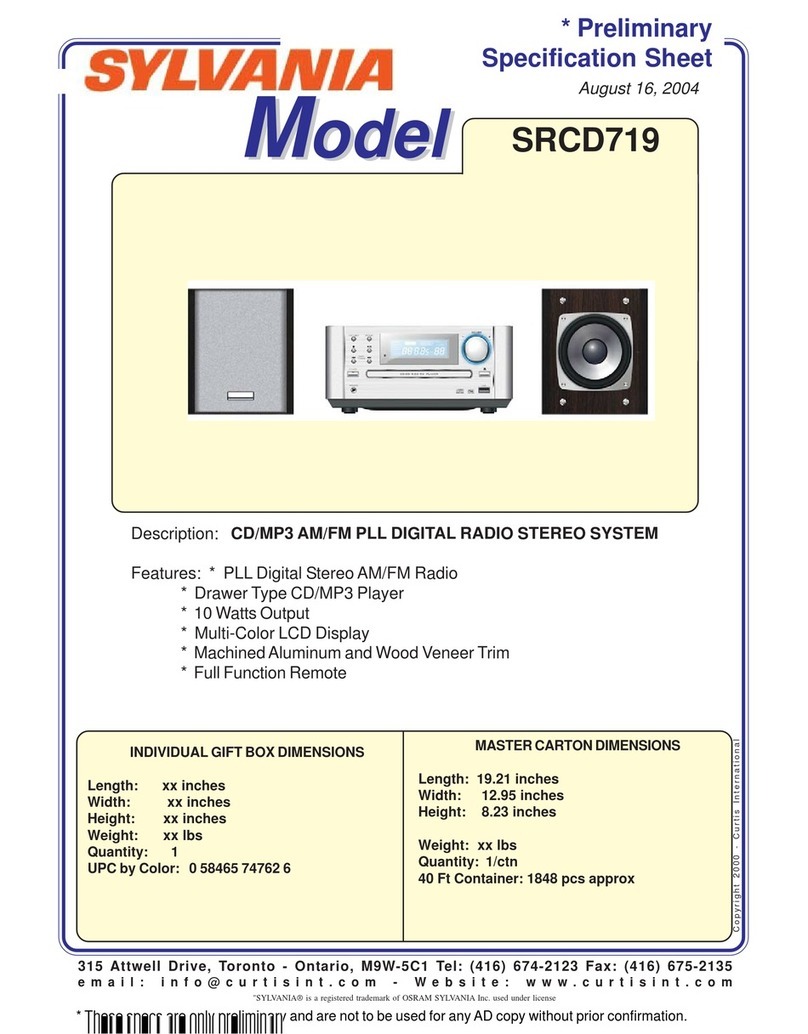 Sylvania SRCD-719 Manuel utilisateur