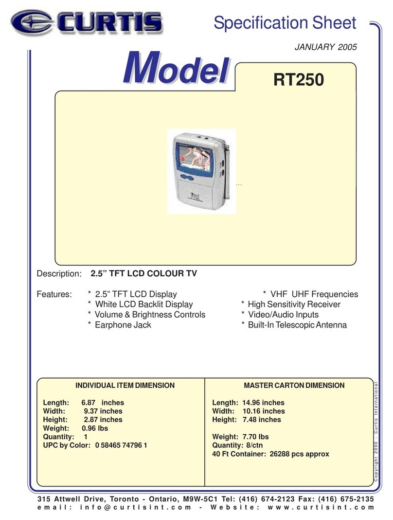 Curtis RT250 Manuel utilisateur
