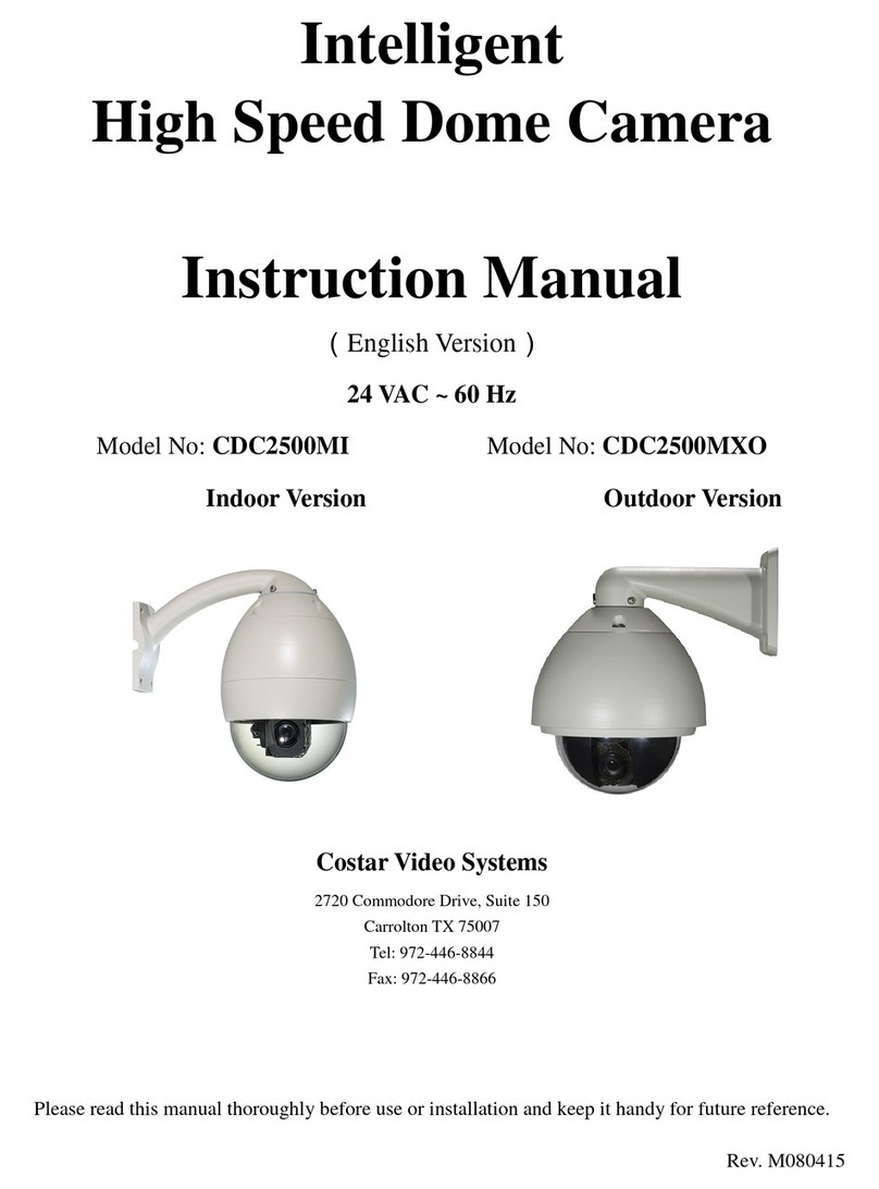 Costar Video Systems CDC2500MI Manuel utilisateur