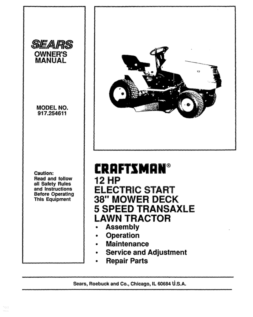 Craftsman 917.254611 Manuel utilisateur