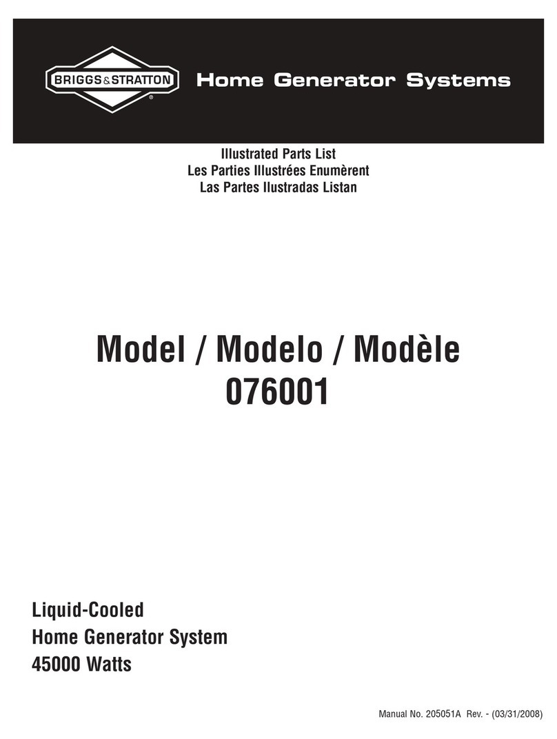 Briggs & Stratton 76001 Guide de configuration Briggs & Stratton 76001 Guide de configuration