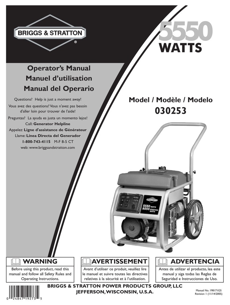 Briggs & Stratton 30253 Manuel utilisateur