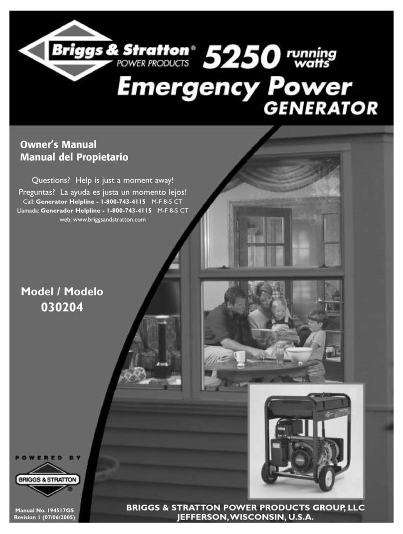 Briggs & Stratton 30204 Manuel utilisateur