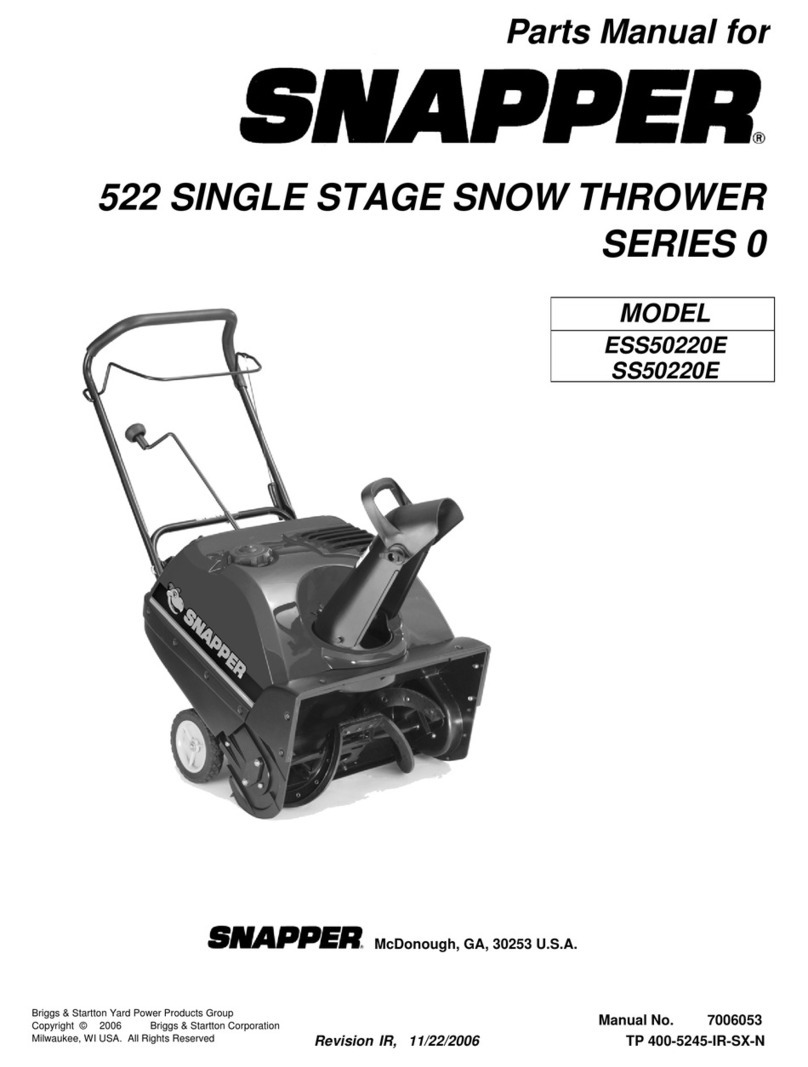 Snapper ESS50220E (7800083), SS50220E Manuel utilisateur