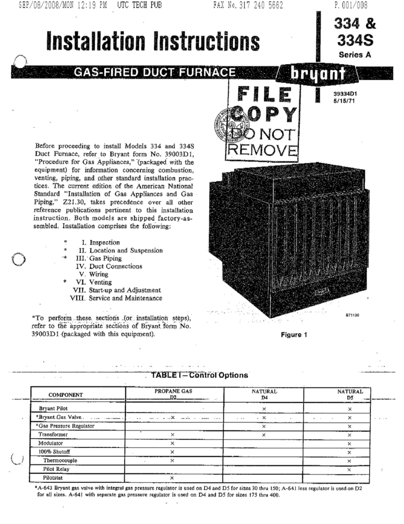 Bryant 334 Manuel utilisateur Bryant 334 Manuel utilisateur
