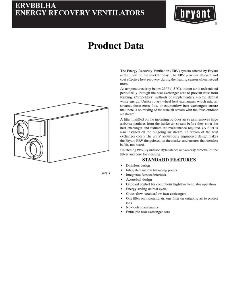 Bryant ERVBBLHA Manuel d'utilisation