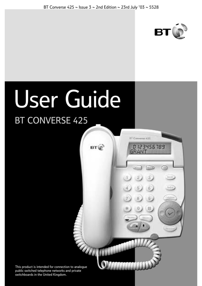 BT Decor 425 Manuel utilisateur