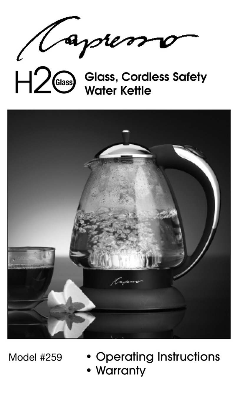 Capresso 259 Manuel utilisateur