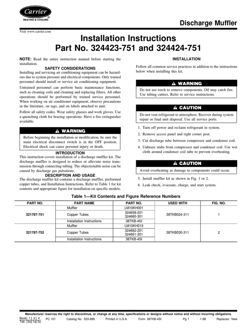 Carrier 324423-751 Manuel utilisateur