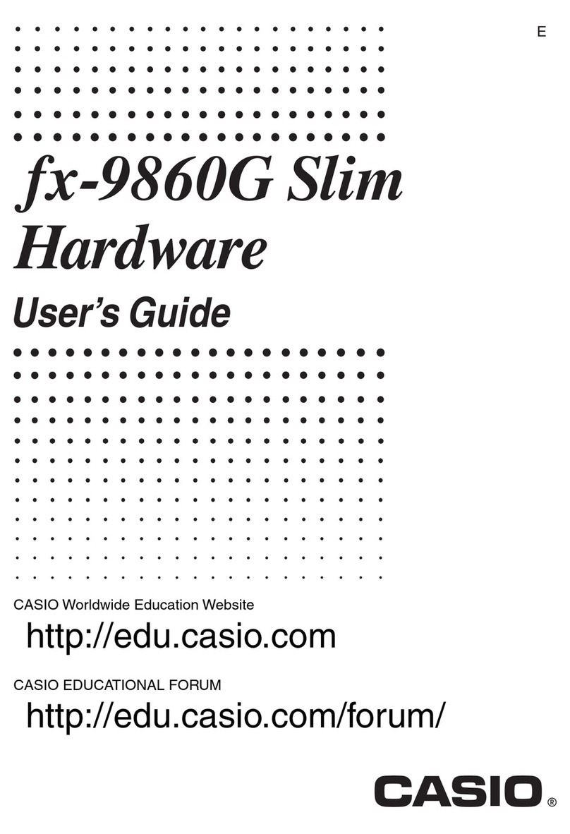 Casio SLIM FX-9860G Manuel d'installation