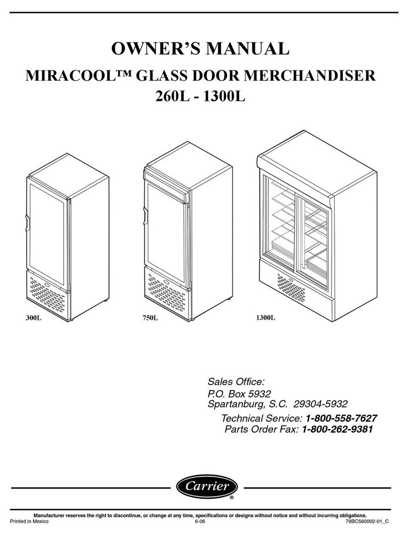 Carrier Miracool 1300L Manuel utilisateur