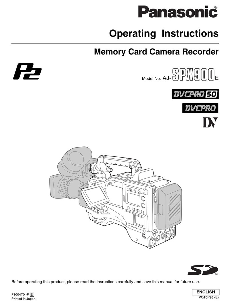 Panasonic SPX900 Manuel utilisateur