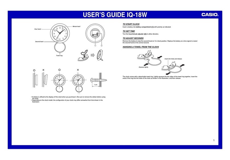 Casio IQ-18W Manuel utilisateur