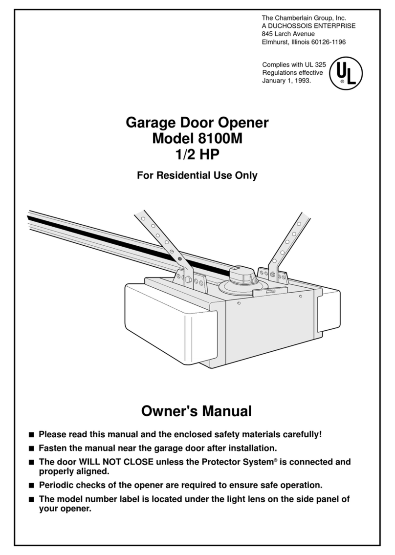 Chamberlain 8100M Manuel utilisateur