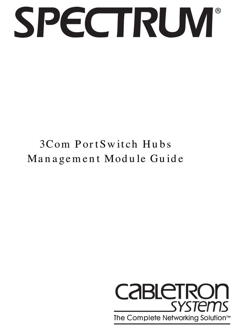 Cabletron Systems 3Com PortSwitch Hub Manuel utilisateur