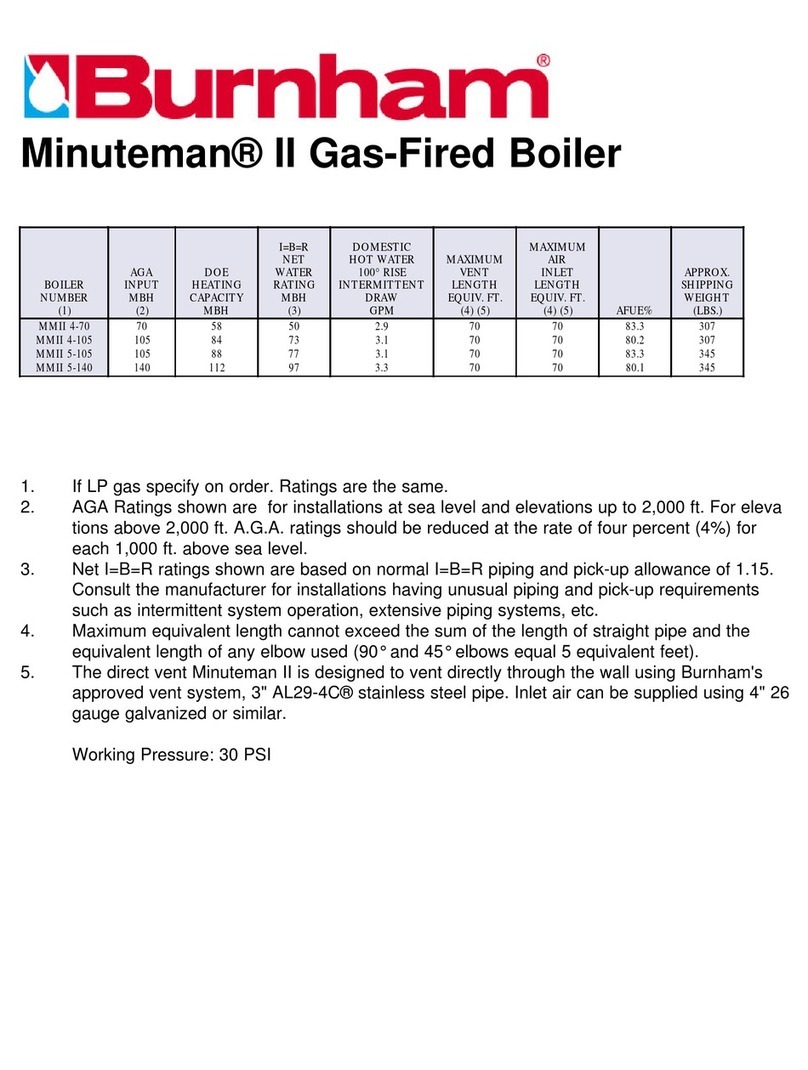 Burnham Minuteman II Manuel utilisateur