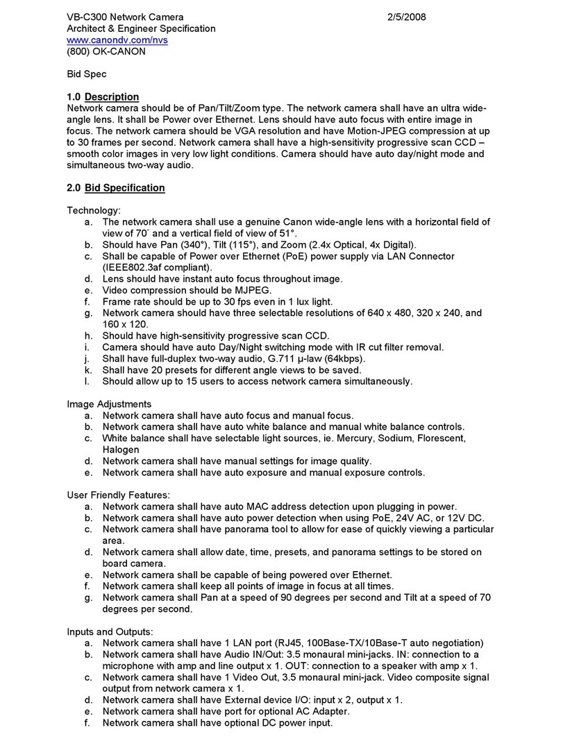 Canon VB-C300 Manuel utilisateur