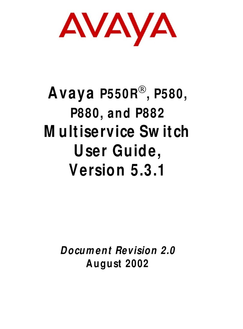 Avaya Cajun P882 Manuel utilisateur