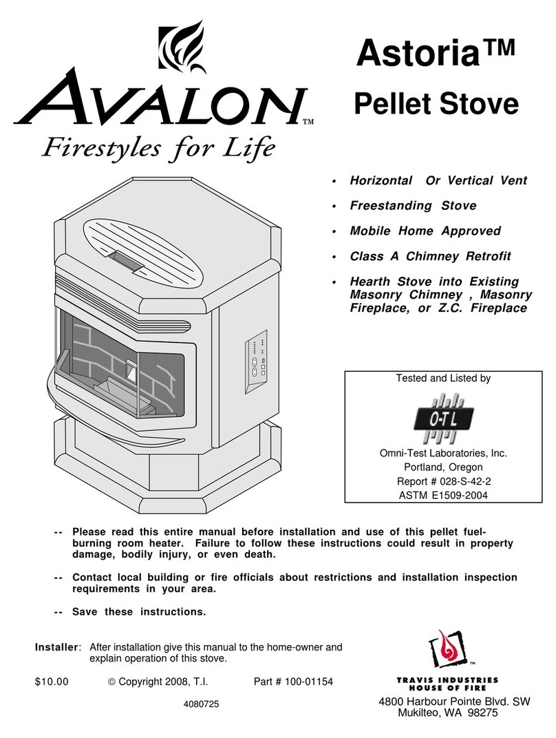 Avalon Stove Manuel utilisateur