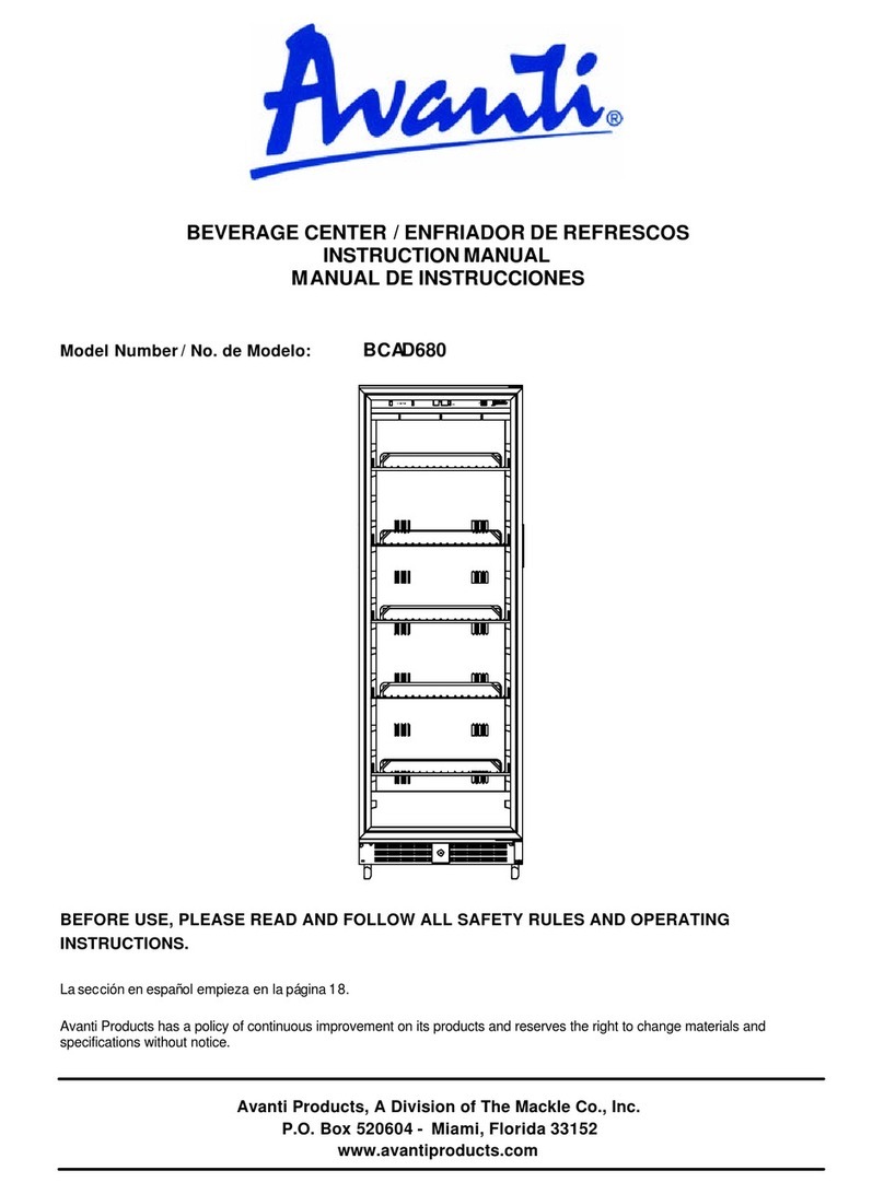 Avanti BCAD680 Manuel utilisateur