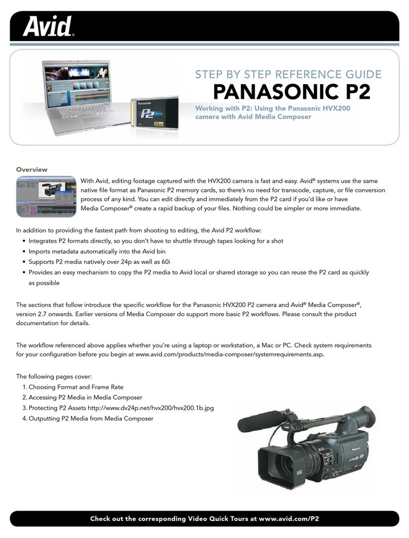 Avid Technology P2 P2 Manuel utilisateur