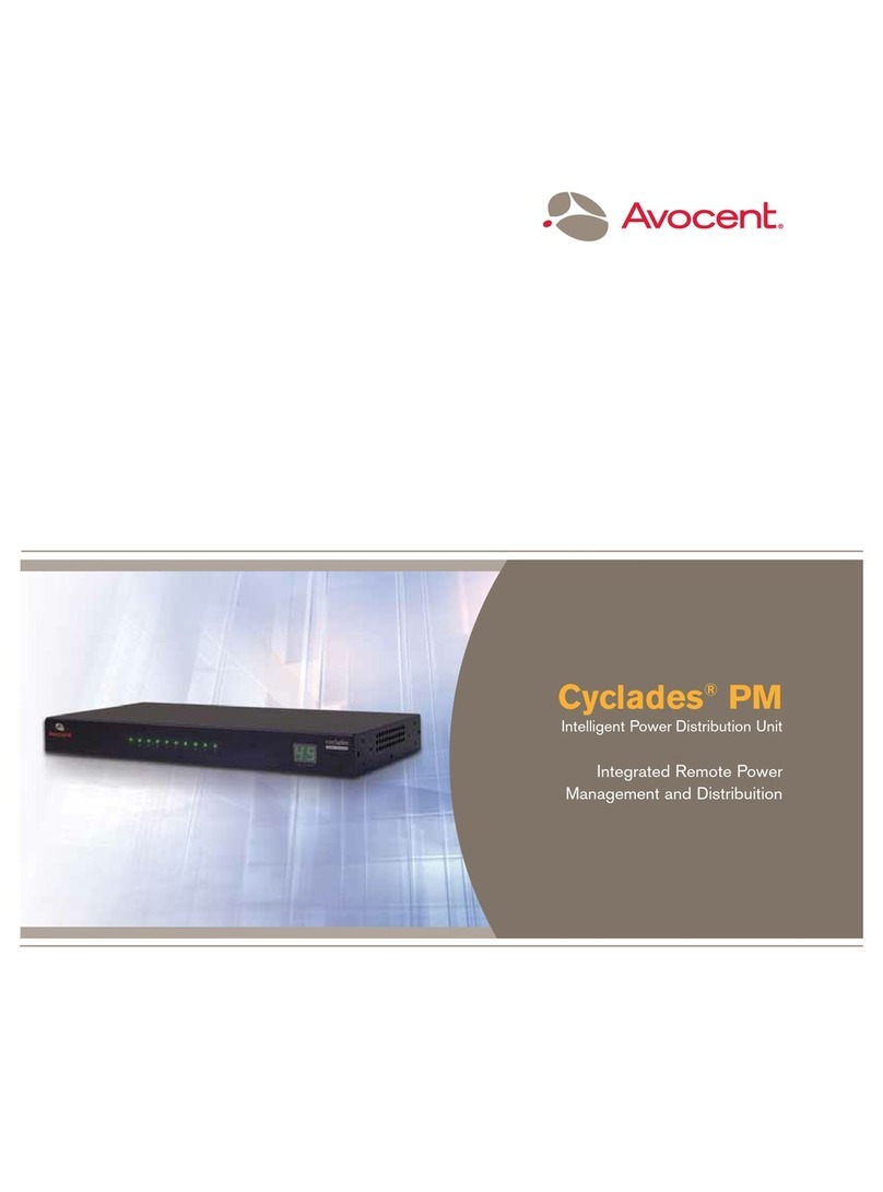 Avocent Cyclades PM Manuel utilisateur