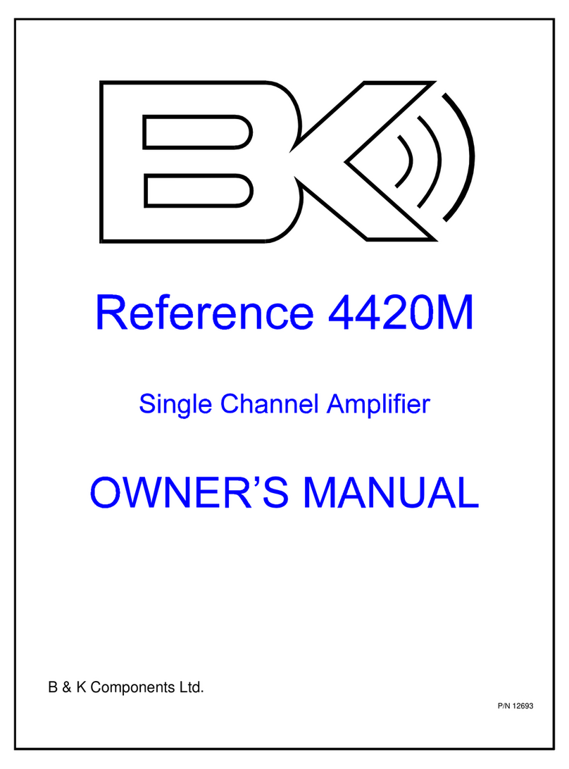 B&K Reference 220M Manuel utilisateur B&K Reference 220M Manuel utilisateur
