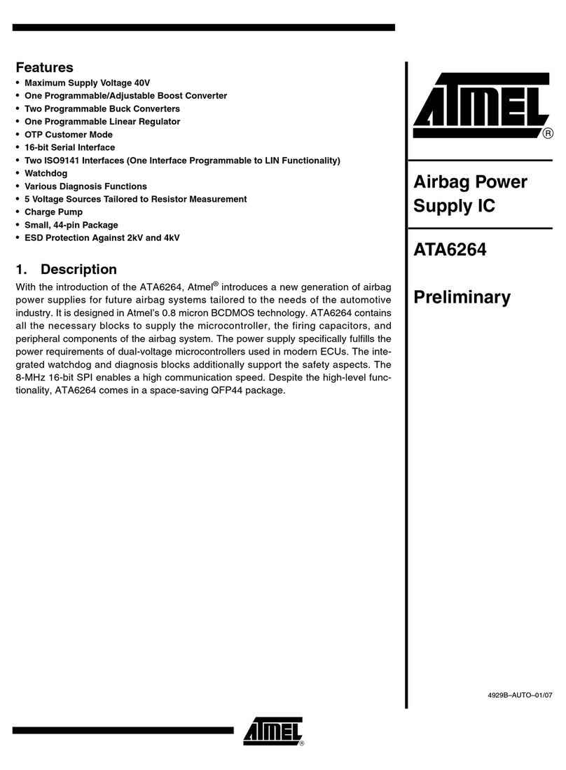 Atmel ATA6264 Manuel utilisateur Atmel ATA6264 Manuel utilisateur