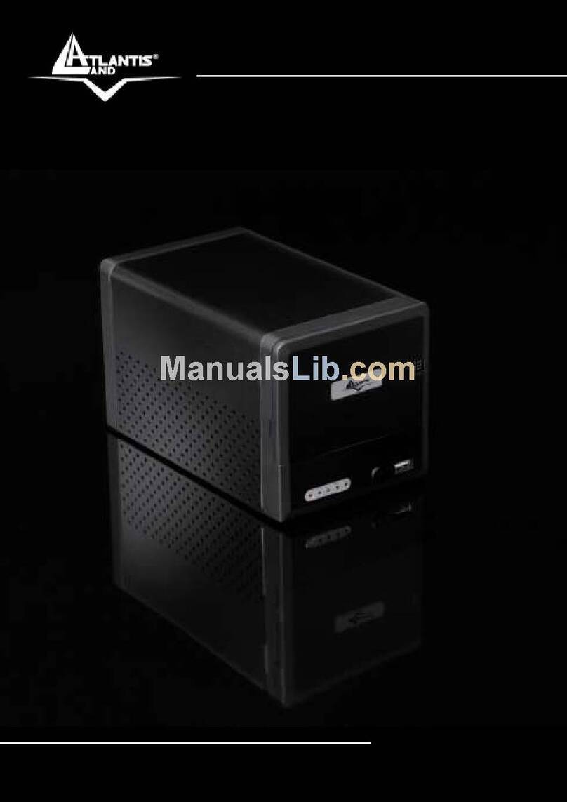 Atlantis Land DiskMaster NASG501D Manuel utilisateur