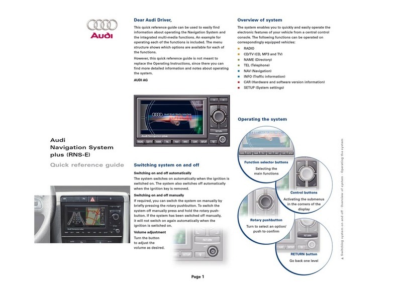 Audi GPS Receiver Manuel utilisateur