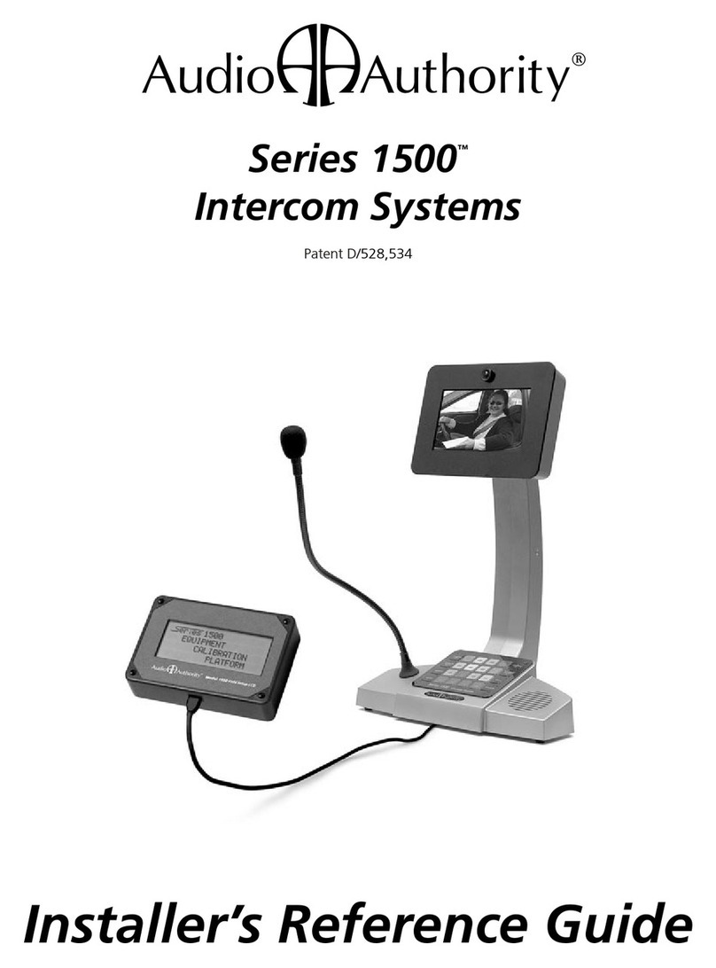 Audio Authority Series 1500 Comment utiliser