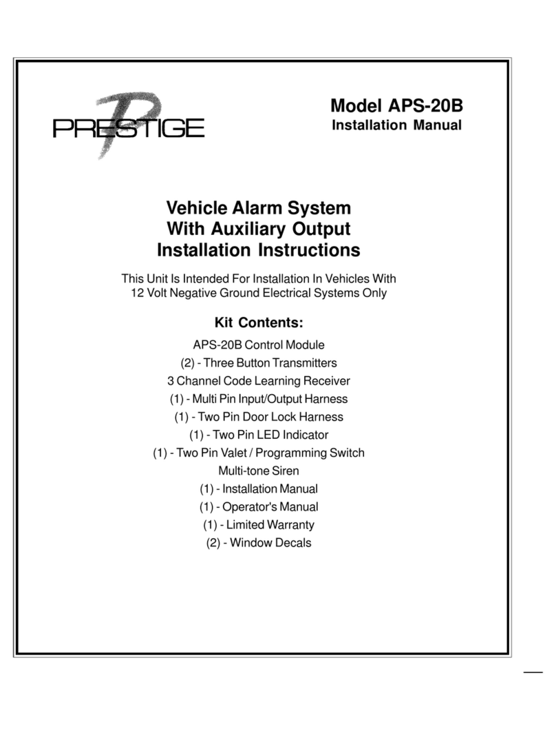 Prestige Prestige APS-20B Manuel utilisateur