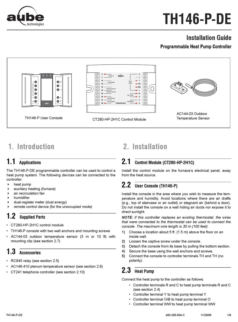 Aube Technologies TH146-P-DE Manuel utilisateur