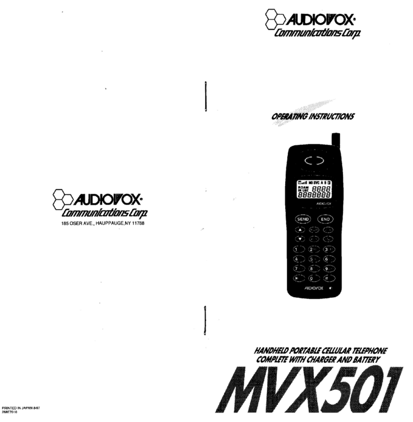 Audiovox MVX501 Manuel utilisateur