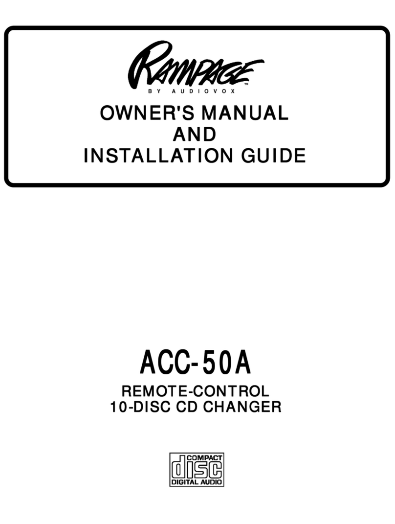 Rampage ACC-50A Manuel de programmation