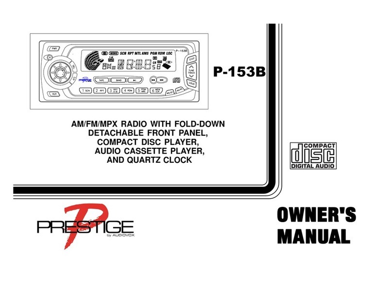 Audiovox Prestige P153B Manuel utilisateur